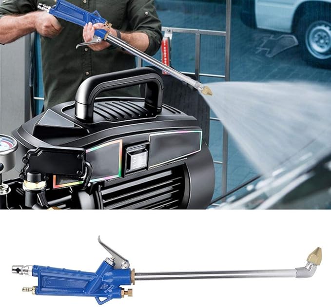 Car Automotive Engine Oil Clean Wash Gun Jet 40cm Water Cleaning Pneumatic Tool High Pressure Powerful Cleaner with 1.2m Hose Pistol Grip Washing Parts