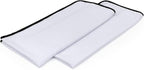 The Rag Company - Dry Me A River - Professional Korean 70/30 Blend Microfiber Waffle-Weave Drying & Detailing Towels, Soft Suede Edges, 390GSM, 20in x 40in, White (2-Pack)