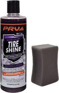 PRV AUDIO Wet Look Gel Tire Shine Dressing | High Gloss Tire, Trim, Plastic & Rubber – Restores Deep Black Shine and Protection | No Sling & Dries Quickly 16 fl oz Kit with Applicator - Grape Scent