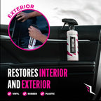 Legendary Gloss Dressing 16oz - Tire Shine Spray & Plastic Restorer – Water Based Tire Shine & Non-Greasy Interior/Exterior Detailing Spray - Trim, Rubber, Vinyl & Plastic Restorer for Cars