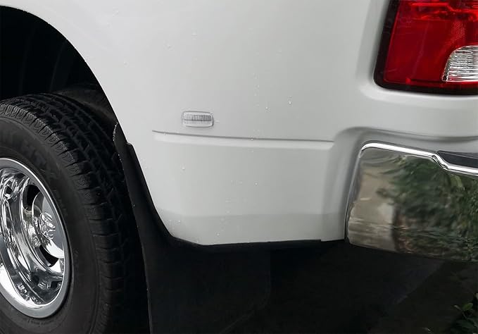 iJDMTOY Clear Lens All Xenon White LED Trunk Bed Marker Lights Set Compatible with Dodge 2010-18 RAM 2500HD 3500HD Dually Truck Double Wheel Side Fenders, Powered by Total 20 LED