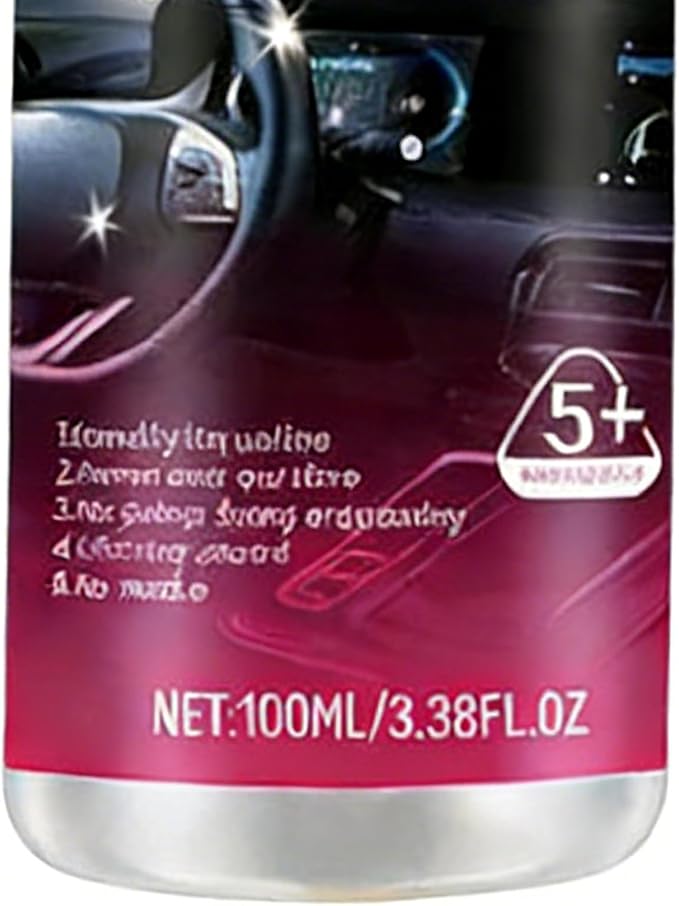 Car Interior Cleaner, 100ml Deep Cleaning Vehicle Detailer Spray, Car Interior Cleaner Spray, for Fading, Cracking, Aging, Armrest Boxes, Center Console, Leather Seat, Dashboard, Trim