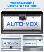 AUTO-VOX OEM Backup Camera: HD Quality 6 LED Night Vision, IP69K WaterProof Wide Angle Reverse Rear View Camera, One Click Switchable 6 Video Formats Back Up Camera for Car,Vehicle,Pickup,Truck,SUV,RV