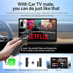 Carlinkit FireDrive Link Pro Car TV Mate, Convert Wired to Wireless Android Auto & CarPlay Adapter, Compatible with Wired CarPlay for Fire TV Stick Streaming, 5GHz WiFi/Plug & Play