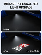 Motrobe 4PCS Puddle Lights for Tesla Model Y Juniper 2025 2026 Model 3 Highland 2024-2026 4K HD Ultra-Bright Light Carpet Door Projector Lights No Error Code Never Fade Tesla Accessories