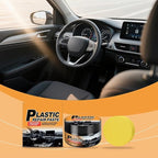 Car Interior Restorer – Leather & Plastic Trim Cream, Renews Faded Dash, Seats, Bumpers & Vinyl, UV Protective Polish, Non-Greasy 50g