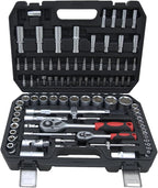 Hantinstom Ultimate Sockets Set Comprehensive Hand Tool Set Perfect for Home Essentials College Dorm Car Emergency Kit Ideal Apartment Essentials & Men’s Tools Gift (94pcs)