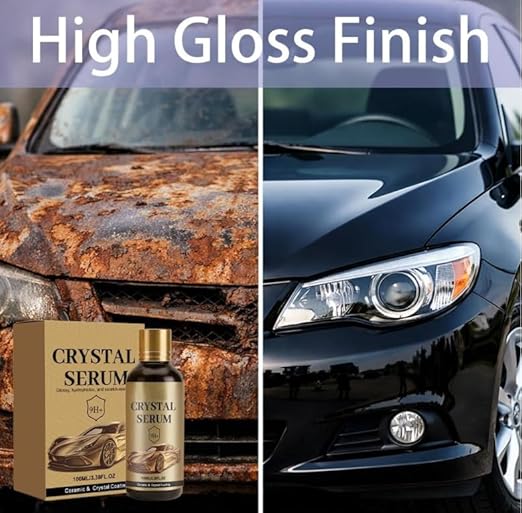 2Pcs PTZ Crystal Serum, Advanced Graphene Ceramic Coating for Cars, Ceramic Car Coating Kit, Long-Lasting Shine & Easy Maintenance