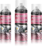 Car Interior Cleaner, Leather Cleaner, 15 oz. Large-Capacity Interior Detailer in Iron Can, Wheel Cleaner, Suitable for Cleaning Rubber, Plastic, and Leather Surfaces Inside Vehicles (3 Bottle)