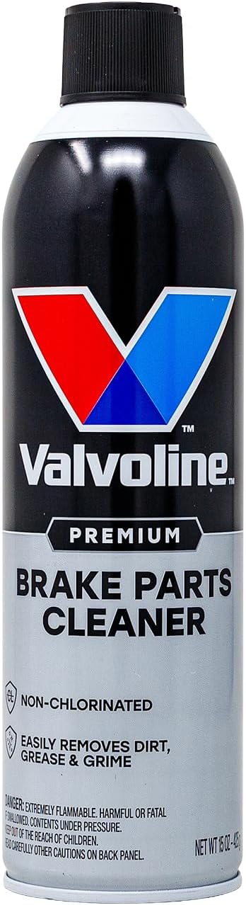 Valvoline Heavy Duty Brake Parts Cleaner, VOC Compliant, Formula Easily Cleans Brake Dust, Carbon, Gum, Varnish and Unpainted Metal Parts, 15oz