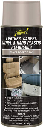 S.M. Arnold Refinishing Spray Paint - DESERT TAN 11 Oz. - For Leather, Carpet, Vinyl, Metal, Plastic, Polycarbonate, Polypropylene, Acrylic, Lexan, Fiberglass | Pro Grade Aerosol Refinisher