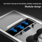 Customized for Tesla Model 3/Y USB Hub, Fast Charger for Tesla Model Y 3 Accessories 2024 2023 2022 2021 Retractable Cable,Multifunctional Tesla Center Console Accessories(Not fit Model 3 2024)
