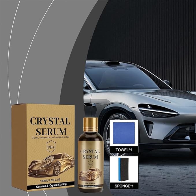 PTZ Crystal Serum, 9H Graphene Ceramic Coating, Advanced Graphene Ceramic Coating for Cars Extreme Gloss & Protection for Auto Detailing