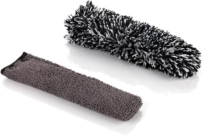 Detail Factory - Wheel Brush Kit with Interchangeable Microfiber Covers - Ultra-Soft Cleaning, Washing and Detailing Wheels, Tires, and Rims - Octane Ectoplasm