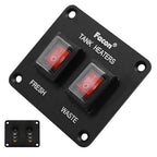Facon 12Volts Switch Box Panel, 20Amps Rocket On&Off Switch with Red Indicator Light for RV Tank System, IP66 Waterproof Control Gang Kit System for RV Tank Heating Pad