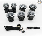 64 Colors for Mercedes Benz C180 C200 C250 C300 C400 C43AMG C63AMG 2019 2020 2021 Air Vent New EQS Air Vent Outlet Nozzle Atmosphere Lamp,7pcs Air Vent Ambient Light Kit