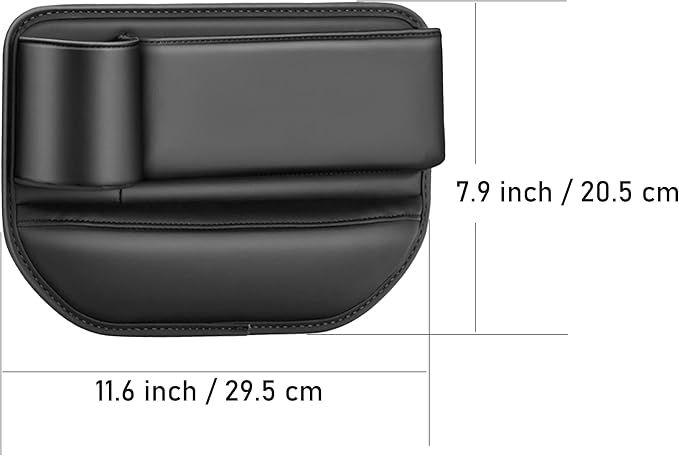 Cup Holder Gap Filler, Car Gap Filler Organizer, Car Gap Filler, Gap Filler Organizer, Car Gap Holder, Suitable Most Vehicles (Black Driver's & Passenger)