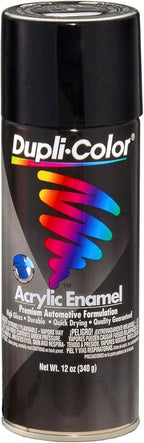 Dupli-Color DA1600-6 PK Multi-Purpose Acrylic Enamel Spray Paint - Flat Black - 12 oz. Aerosol Can