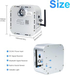 AMKI High Brightness 32W Twinkle Sound Mode RGBW Light Source Engine Driver Remote/APP Control Starlight Box Motor for Fiber Optic Star Ceiling Light Kit