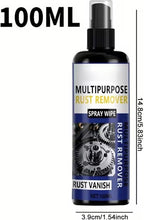 100ml Metal Rusts Remover Car Rust Stain Remover Inhibitor Irons Out Fallout & Stop Rust Removers Spray Coating polishing Lubricant for Screws Door Wheels Hinge Chains Bolts Paint
