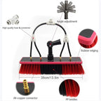 Telescopic Rod Cleaning Brush,Photovoltaic Panel Cleaning Brush,Washing Set Equipment Extension Pole Cleaning for Trucks Windows,5.4M (7.2M)