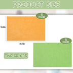 4 Pack Extra Large Microfiber Cleaning Cloths 20"x30", Lint-Free Reusable Towels for Home, Glass, Windows, Office, Kitchen, Bathroom – Green & Orange