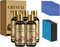 Crystal Serum, Ceramic Coating for Cars, 3.38FL.OZ 9H Nanotechnology Paint Protection Kit, Advanced Crystal Serum for High Gloss Shine & Hydrophobic Water Beading (5pcs)