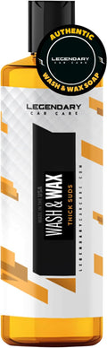 Legendary Thick Suds Wash & Wax 16oz - Foaming Car Wash Soap with Carnauba Wax - PH Neutral Foam Cannon Soap for Added Shine & Water Beading