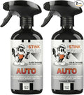The Stink Solution Car Deodorizer Odor Eliminator For Strong Odor: Quickly Banish Smoke, Pet, Food, Sweat, & Other Foul Fmells! Safe Car Freshener for Seats & More! - 2 16 oz Bottles Coconut Mango