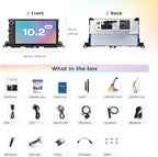 10.2 QLED Car Radio for Toyota Highlander 2015-2019, Android 13 Head Unit, 8+256GB with Carplay & Android Auto, GPS Navigation, DTS, 4GLTE/5G WiFi, Vivid 13