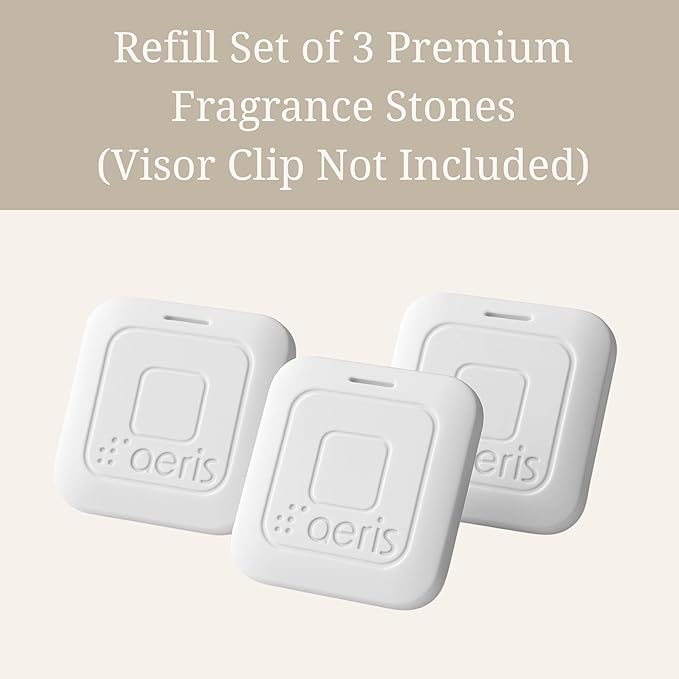 Aeris Car Fragrance Refill Kit - Includes 3 Pack Refill Scent Stones (Tropical Breeze (3 Pack Refill Kit))