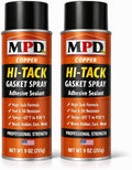MPD Pro Hi-Tack Gasket Spray Adhesive Sealant – High-Tack Aerosol Gasket Bonding Spray, Fuel & Oil Resistant, −65°F to 450°F, Professional Assembly Aid, (2-Pack)