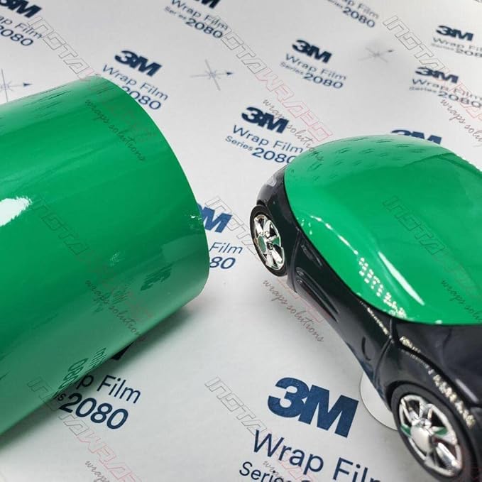 3M Car Wrap Roll 2080 Gloss Kelly Green | G46 | (5ft x 10ft (50 Sq/ft)) | Automotive Vinyl Wrap for Cars - Car Interior Wrap & Exterior | w/Free Instawraps Pro Glove