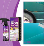 Car Iron Remover, Dissolves Iron Fallout & Brake Dust, Safe for Paint & Wheels, 120ml Spray Bottle for Car Detailing, Wheel Refurbishment, Motorcycle & Boat Cleaning