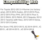 RED WOLF 16 Pin T-Harness W/Voltage Regulator Retain Factory Reverse Camera for Select 2012-2013 Toyota Prius Camry, 2014-2015 Scion tC w/12V to 6V Converter Kit Install Aftermarket Radio Stereo