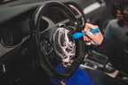 Detail Factory - Synthetic Detailing Brush - Ultra-Soft Bristles, Comfortable Grip and Scratch-Free Cleaning for Exterior, Interior, Emblems, Badges, and Instrument/Guage Panels. (Blue, Long)