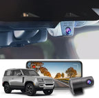 Fitcamx Front 4K+Rear 1080P Dash Cam Adapts for Land Rover Defender 90 110 130 2020-2026 (L663), Integratd OEM Look, 2 Way HD Video, WiFi & APP, Loop Recording, G-Sensor, Easy to Set, 128GB Card