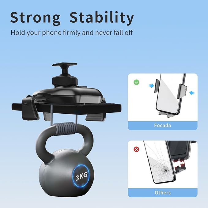 Car Phone Mount for Ford Focus MK3/MK3.5 (2012–2018) RS/SE/ST,Vehicle-Specific Dashboard Phone Holder,360° Rotating Metal Ball Joint,Car Mount for iPhone 17 Pro Max 16 15 14 13 12 & All Phones