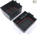 CDEFG for 2022-2026 Maverick Center Console Organizer Tray 2022 2023 2024 2025 2026 Ford Maverick Armrest Trays Storage Box Coin Container 2022-2026 Maverick Truck Accessories, 2-Pack(Red Trim)