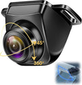【Upgrade 180°Wide Angle】 Backup Camera AHD 1080P Back up Camera for Cars Super Night Vision 360° Rotatable Front/Side/Rear View Camera IP69K Waterproof Reverse Camera No-drillling Install