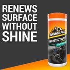 Armor All, 30 Matt Protectant Wipes, Citrus Scent, Suitable for Plastic and Vinyl, Restores your Surfaces Appearance and Keeps them Protected, Ideal For Car Detailing, Freshness Lock, Made in the UK
