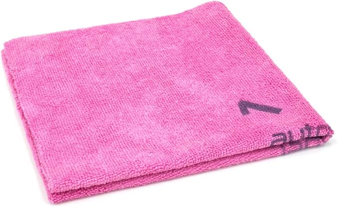 Autofiber [Quadrant Wipe] Premium Coating Leveling Towel (16"x16") 10 Pack (Pink)