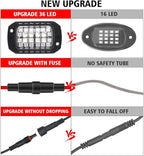 RGB Rock Lights, 8 Pods 36 LEDs SMD Chips Super Bright App Control Underglow Neon Light Exterior Chassis Wheel Well Glow Kit for Off Road Cars Trucks Jeep SUV UTV ATV RZR Golf Cart