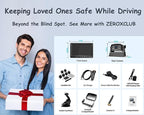 ZEROXCLUB Magnetic Wireless RV Backup Camera System: Rear Camera with 7" HD 1080P DVR Monitor, DVR Monitor & IR Night Vision, Portable Rechargeable Camera for RV/Trailer/Fifth Wheels/Camper