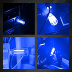 USB LED Car Interior Atmosphere Light, Auto Interior Lights, Plug-in USB Automotive Light, Universal Portable Auto Ambient Lighting Kit Car Accessories for Cars, Bedroom, Hallway (Blue)