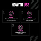 Muc-Off Motorcycle Chain Cleaner, 16.9 fl oz - Chain and Degreaser Spray for Cleaning - for On and Off-Road