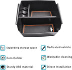 EDBETOS Center Console Organizer Tray Compatible with Jeep Wrangler JK/JKU 2011-2018 Rubicon Sport Sahara Accessories Armrest Storage Glove Box, Orange