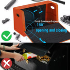 GMQ Car Trunk Organizer for SUV,Car Organizers and Storage with Collapsible Storage, Large Capacity for SUV, Truck, MPV (Carbon Black, L-21.5 * 13 * 12.5IN)
