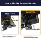Fitcamx 4K Dash Cam Suitable for Ford Bronco 2025-2026 & Bronco Rapor (HD2-D8300), OEM Factory Look, 2160P UHD Video, Built-in WiFi & APP, Loop Recording, Collision Detction, Plug & Play, 64GB Card