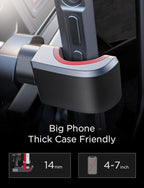 AINOPE Car Phone Holder Mount Vent 2026 Gravity Air Vent Phone Holders for Your Car for iPhone 16 Pro Max with Vent Clip Hand Free Cell Phone Car Mount Holder for iPhone 15 Plus Samsung Red